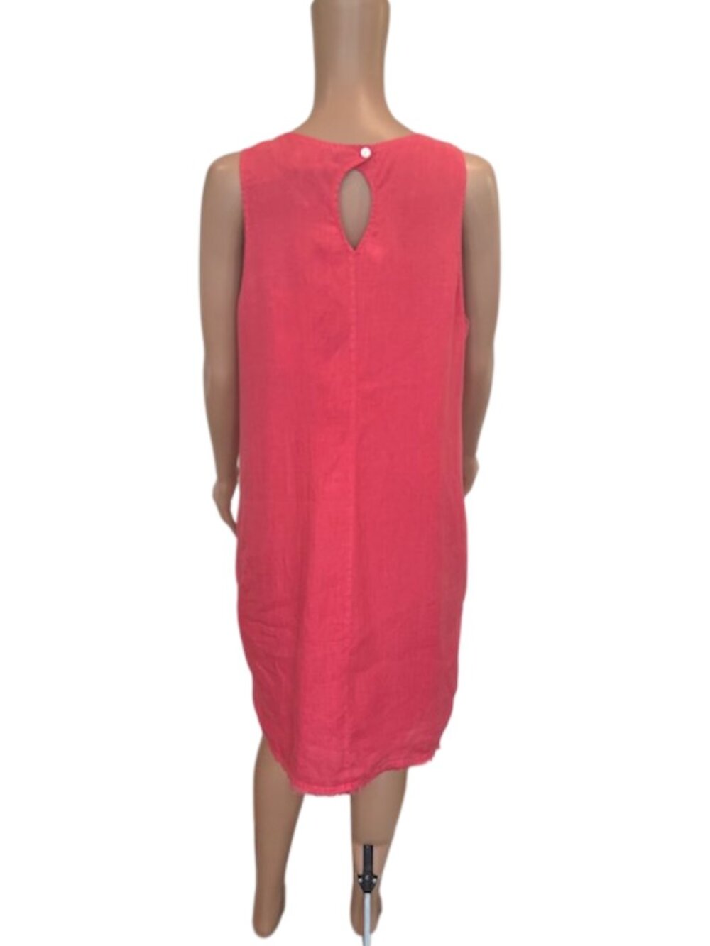 Tommy Bahama 100% Linen Dress Coral Resort Wear Women's Large - Picture 4 of 5